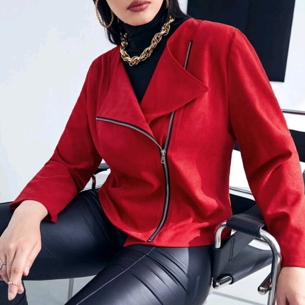 *2 for $30* Red Moto Jacket Style Blazer